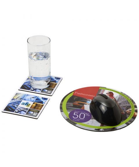 Q-Mat® mouse mat and coaster set combo 6