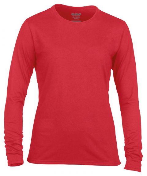 Women's Gildan performance long sleeve t-shirt