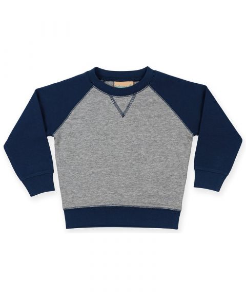 Contrast raglan sweatshirt