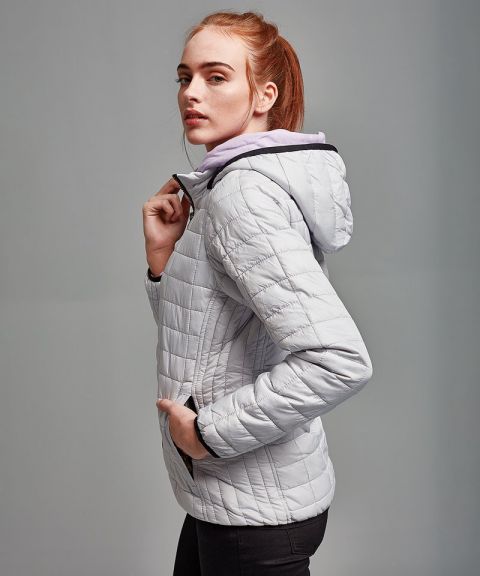 Women's honeycomb hooded jacket