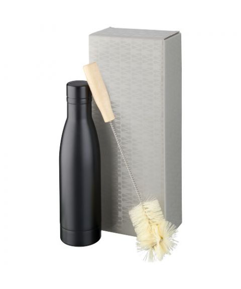 Vasa copper vacuum insulated bottle with brush set