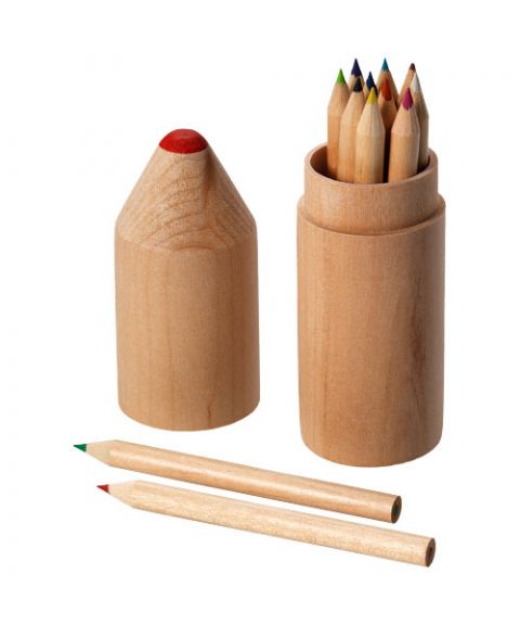 Woody 12-piece coloured pencil set