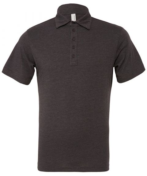 Unisex Jersey 5-button polo