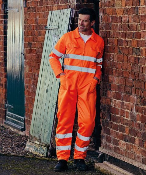 Hi-vis polycotton coverall (HV058)