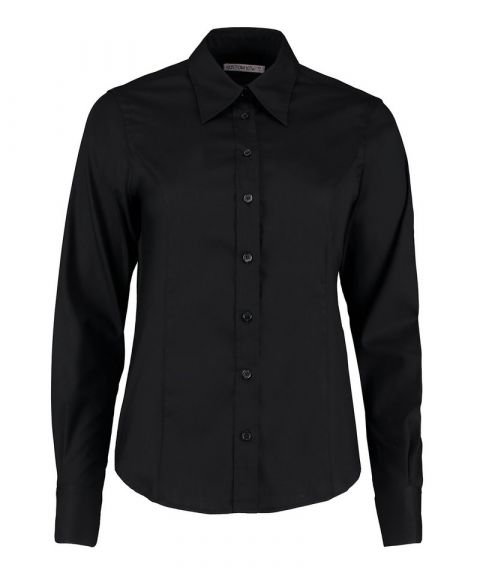 Women's corporate Oxford blouse long-sleeved (tailored fit)