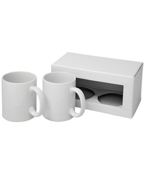 Ceramic mug 2-pieces gift set