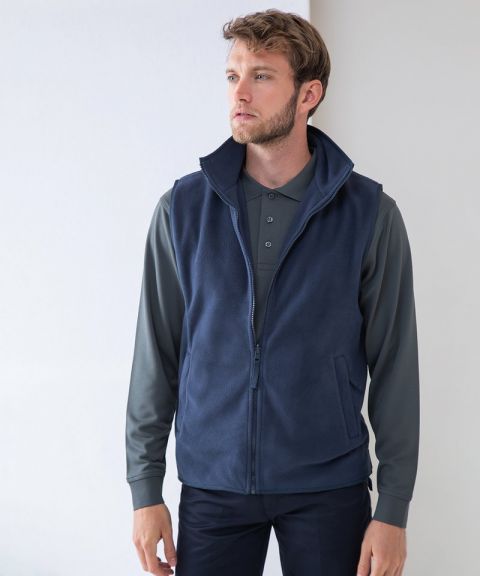 Sleeveless microfleece jacket