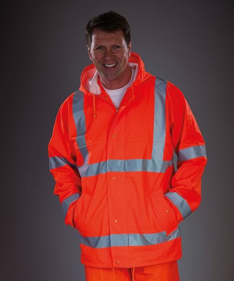 Hi-vis soft flex breathable U-dry jacket (HVS450)