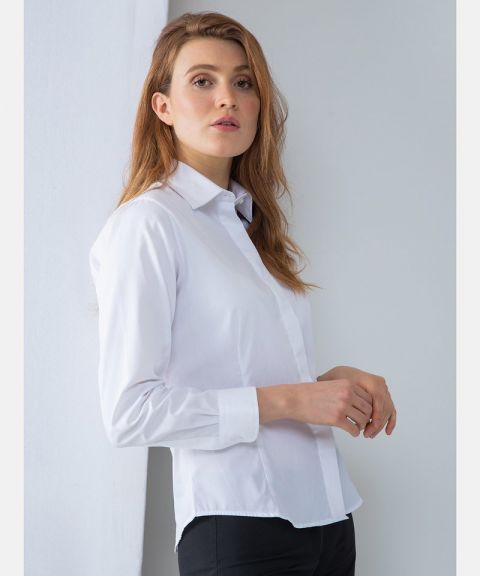 Women's long sleeve lightweight Oxford