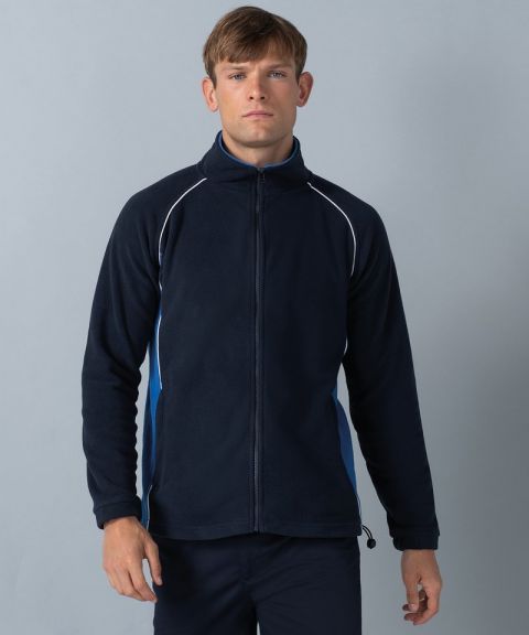 Piped microfleece jacket