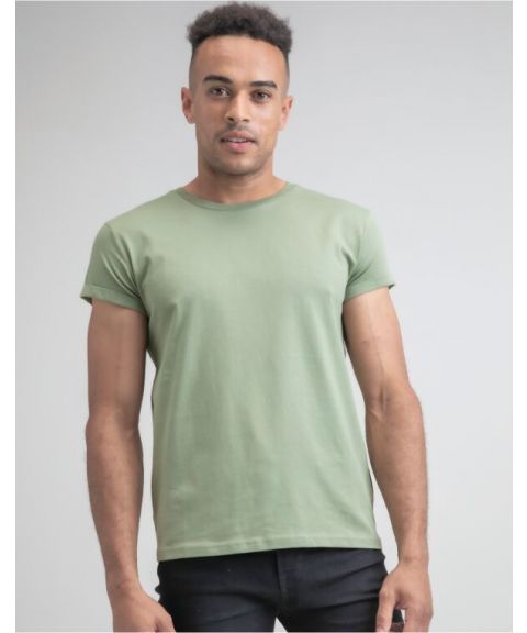 Men's Organic Roll Sleeve T