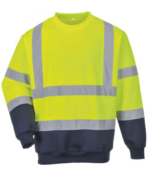 Hi-vis two-tone sweatshirt (B306)