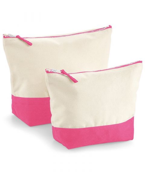 Dipped base canvas accessory bag