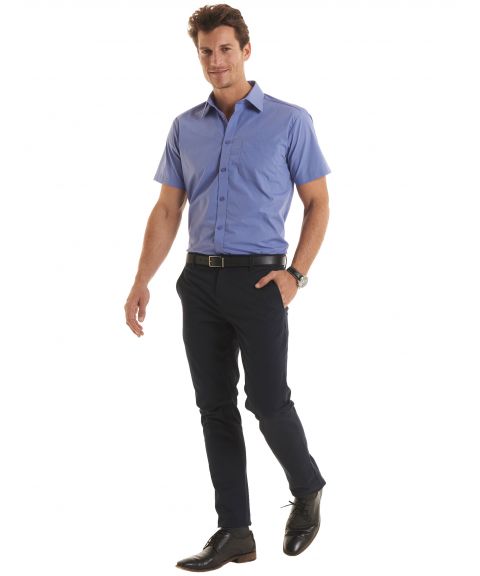 Men's Short Sleeve Poplin Shirt