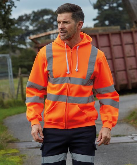 Hi-vis zip hoodie (HVK07)