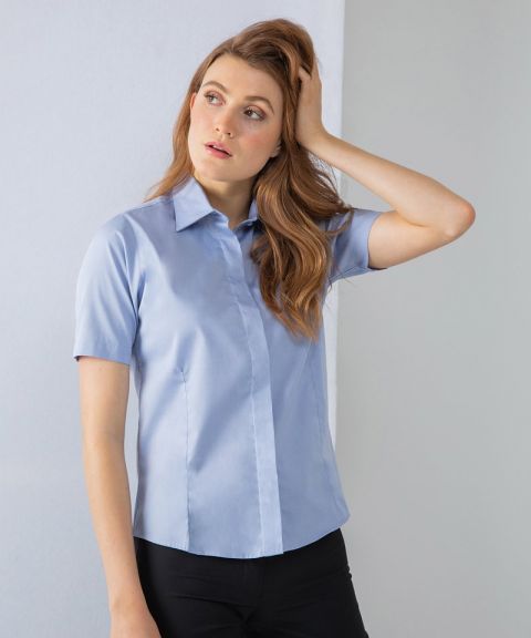 Women's short sleeve Oxford shirt