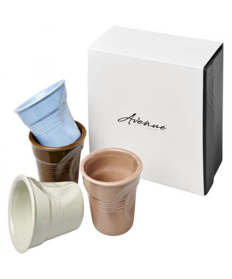 Milano 4-piece ceramic espresso cup set