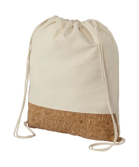 Woods 175 g, m² cotton and cork drawstring backpack