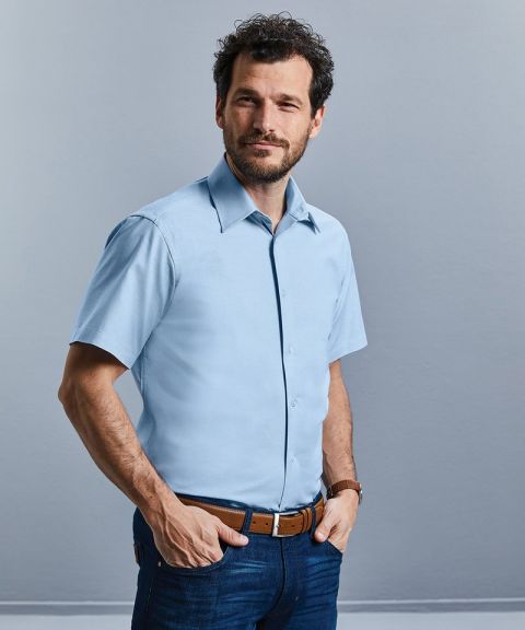 Short sleeve easycare tailored Oxford shirt