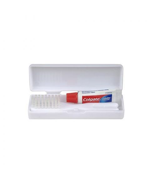 Travel Toothbrush Kit White