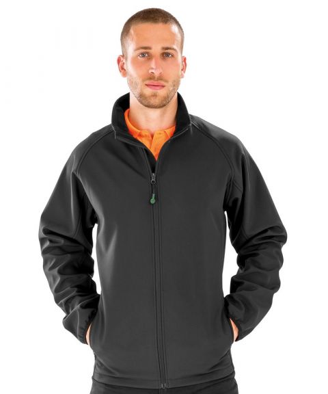 Men's recycled 2-layer printable softshell jacket