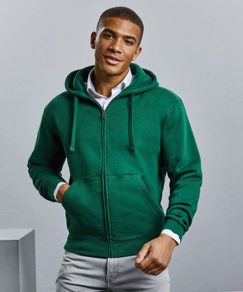 Authentic zipped hooded sweat