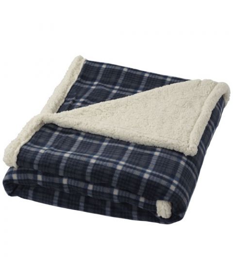 Joan sherpa plaid blanket