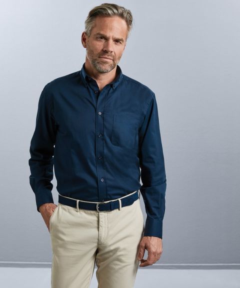 Long sleeve classic twill shirt