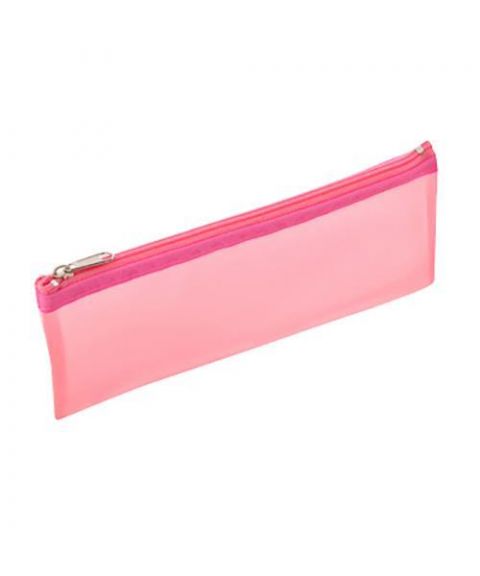 See Thru PVC Pencil Case Pink/Pink