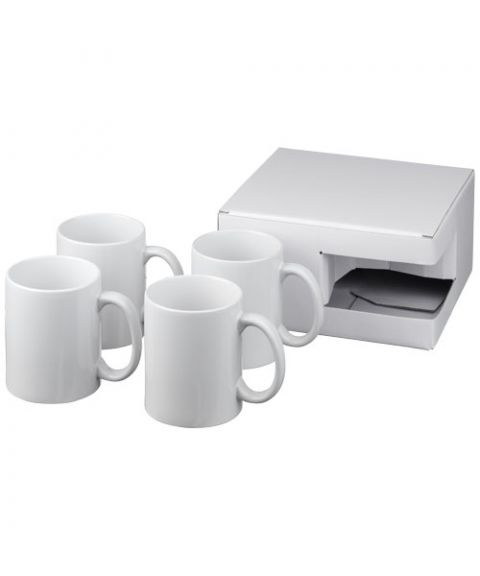 Ceramic mug 4-pieces gift set