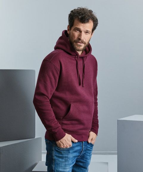 Authentic melange hooded sweatshirt