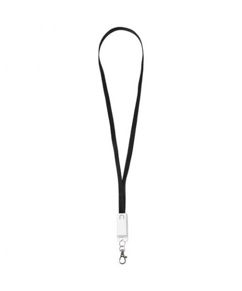 Trace 3-in-1 charging cable with lanyard