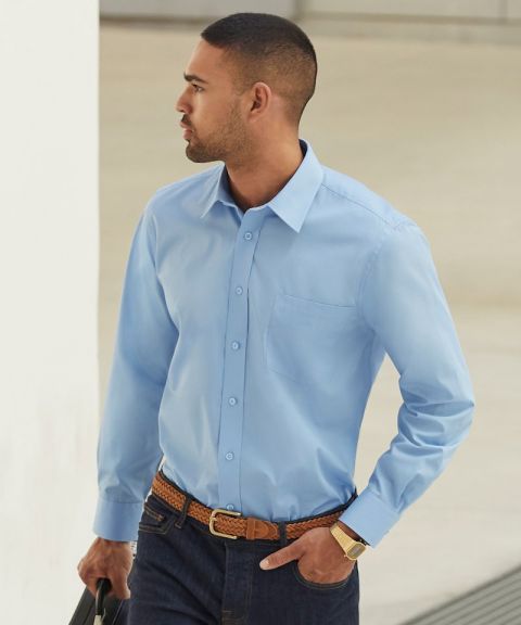 Poplin long sleeve shirt