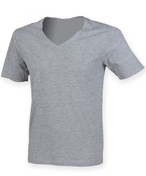 Wide v-neck t-shirt