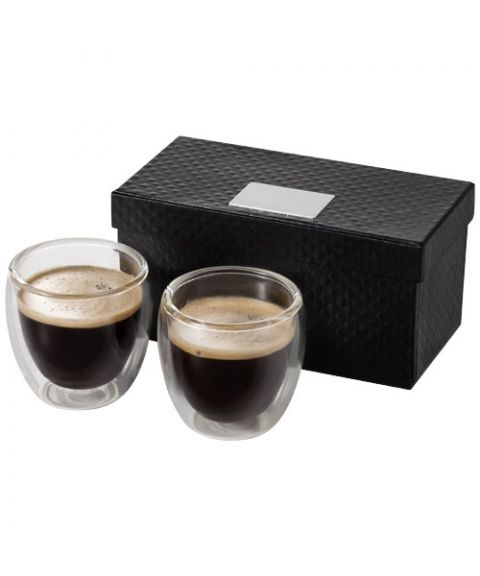 Boda 2-piece glass espresso cup set