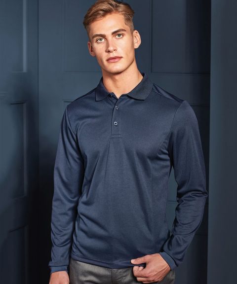 Long sleeve Coolchecker® piqué polo