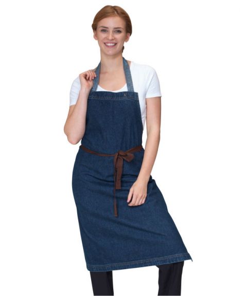 Washed Denim Bib Apron