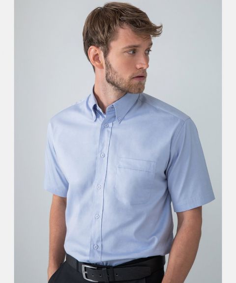 Short sleeve lightweight Oxford