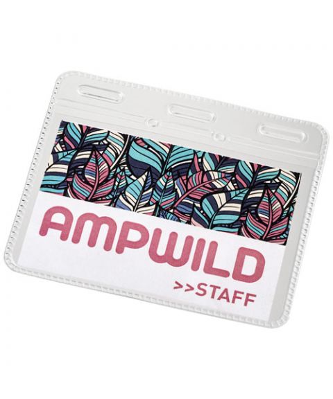 Arell clear plastic ID pouch