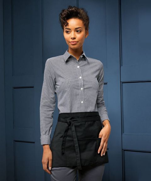 3-open-pocket waist apron