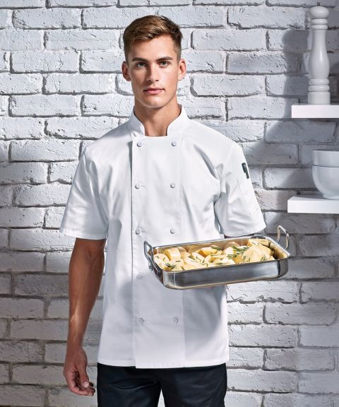 Chefs coolchecker short sleeve jacket