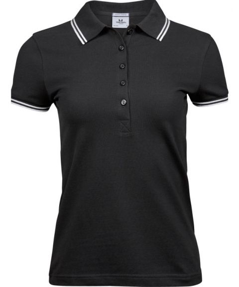 Ladies' Luxury Stripe Stretch Polo