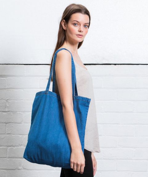 Denim tote bag