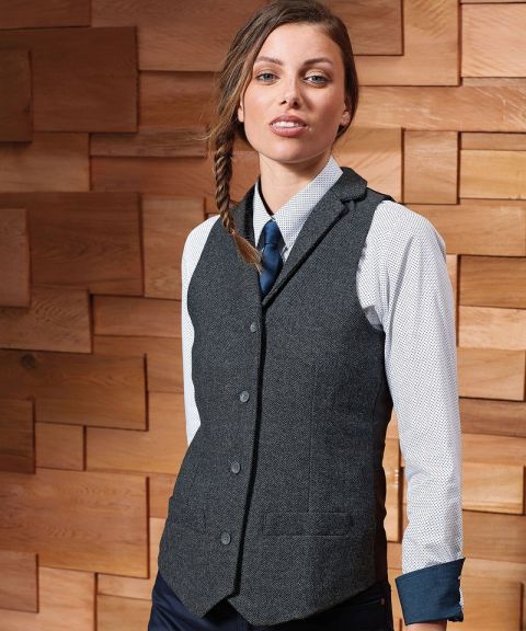 Women's herringbone waistcoat