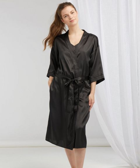 Women's satin robe