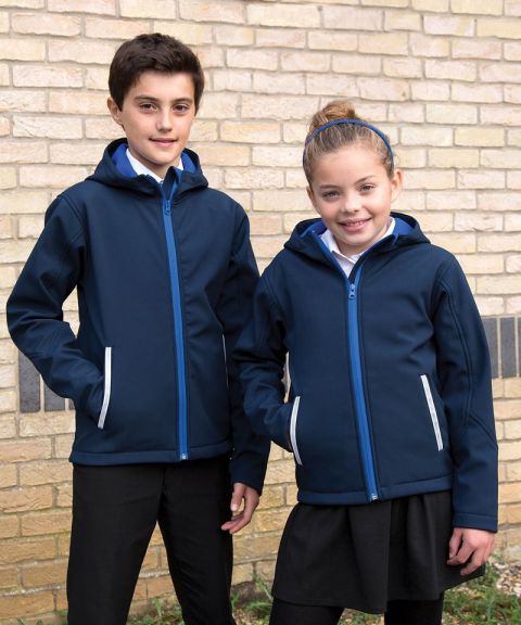 Core junior TX performance hooded softshell jacket