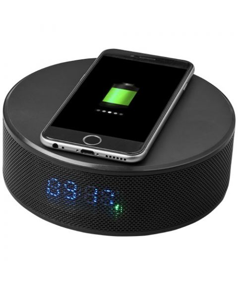 Circle wireless charging alarm clock speaker