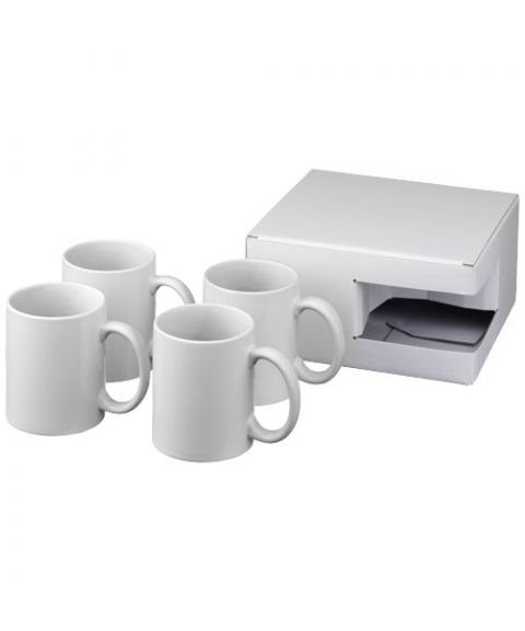 Ceramic sublimation mug 4-pieces gift set