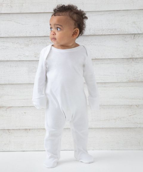 Baby organic envelope sleepsuit with mitts