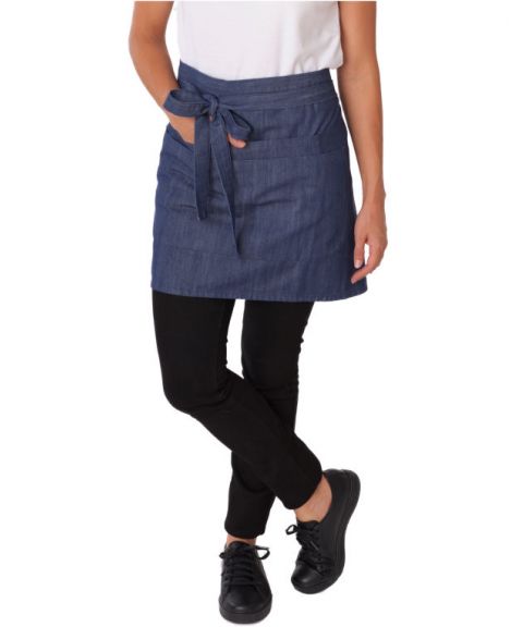 Denim Waist Apron With Pocket